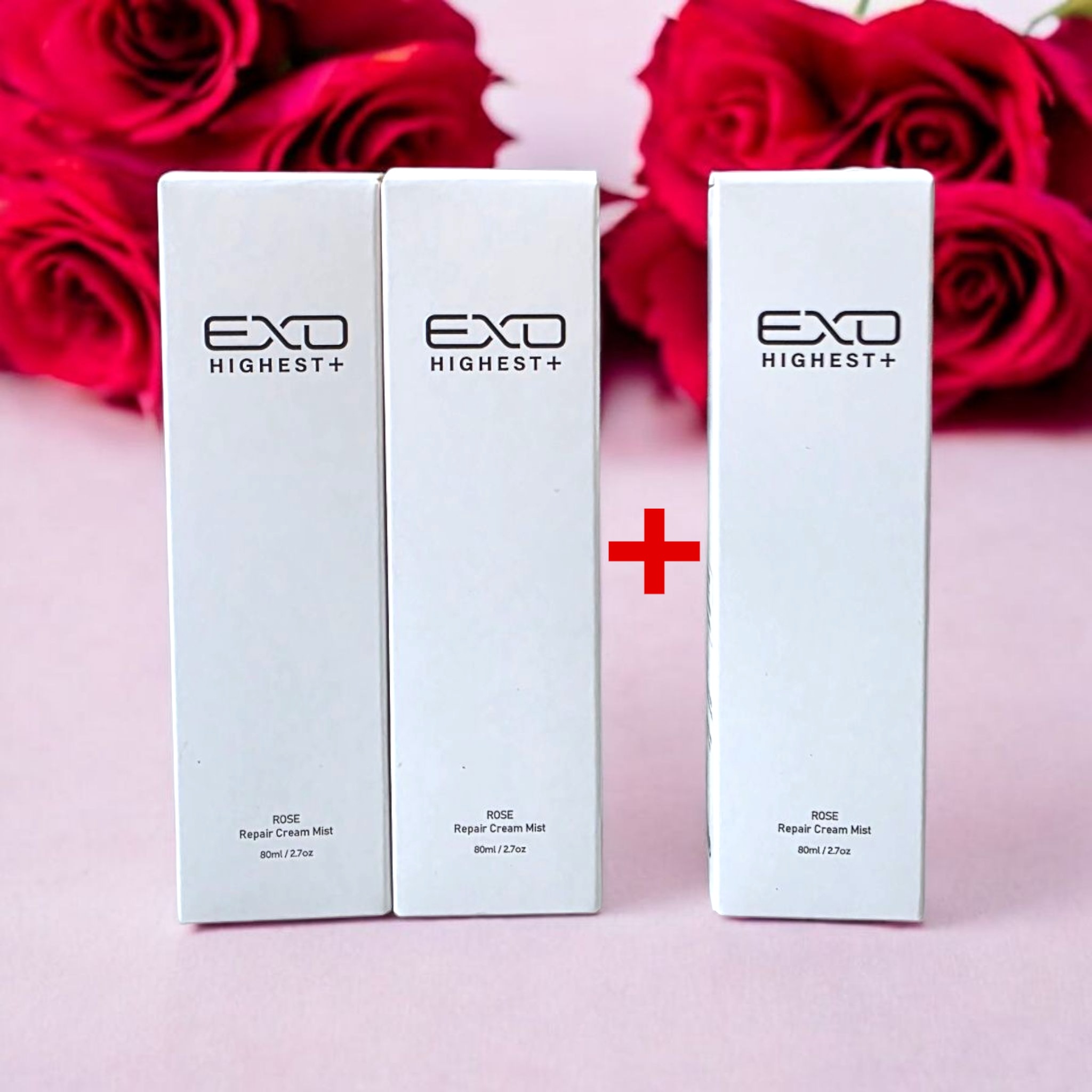 [2+1]ROSE PDRN EXOSOME MIST, ROSE REPAIR CREAM MIST 80ml, 確かなきらめき, もちっとしたチャオルム