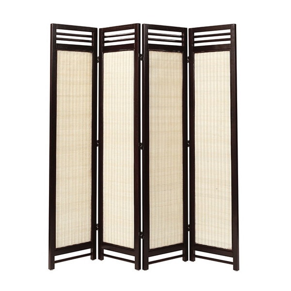 Rattan World SW08N スクリーン ナチュラル 4連 メーカー直送