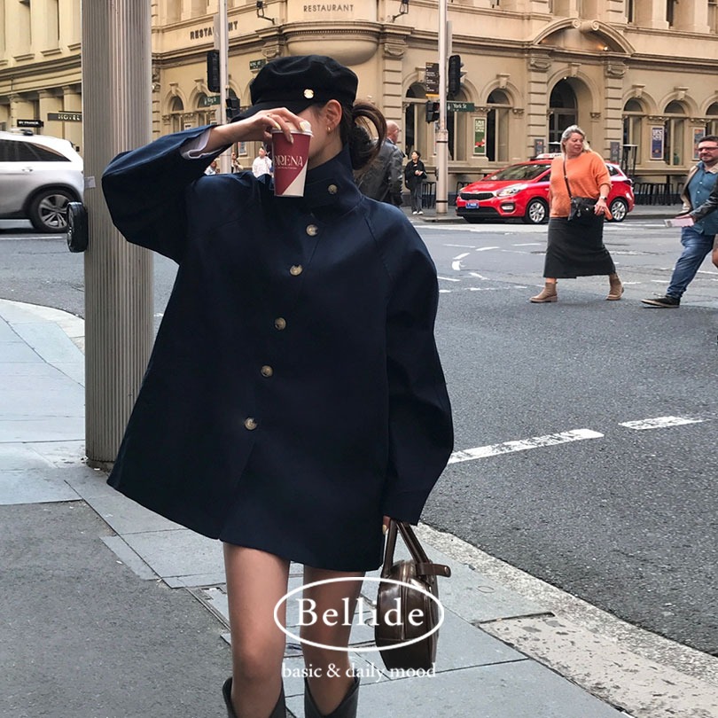 [MADE] シングルハーフトレンチコート ct1049