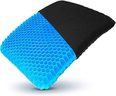 他サイト： relaxheal ゲルクッション 椅子 ジェルクッション 車 座布団 40x37cm(ブラック, 40x37cm)の商品画像