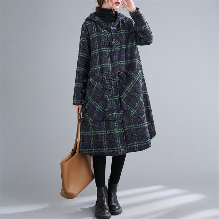 最安値挑戦 ロングコート チェック柄 チェスターコート レディース ロング 秋 秋冬 ベランダ コート アウター ガウンコート ロングコート ゆったり