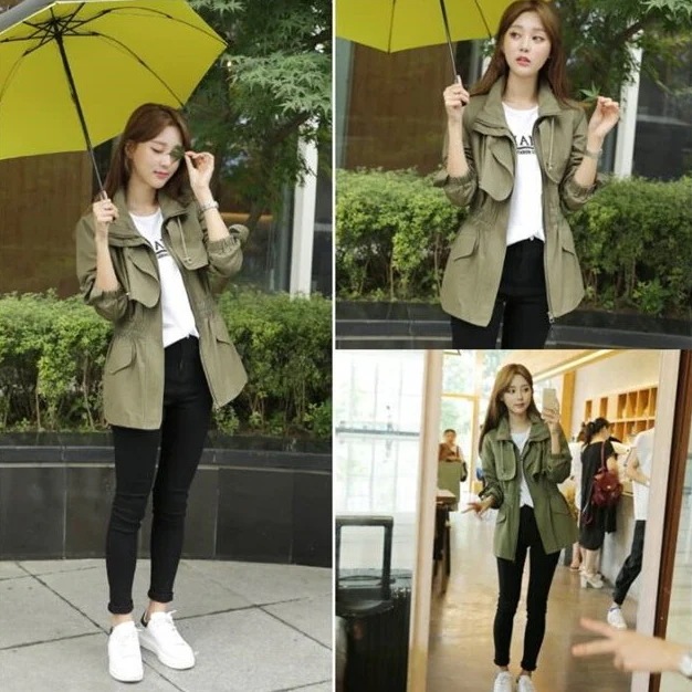 Hot!!!トレンチコート レディース スプリングコート カジュアル スリム コート お洒落 レディースコート
