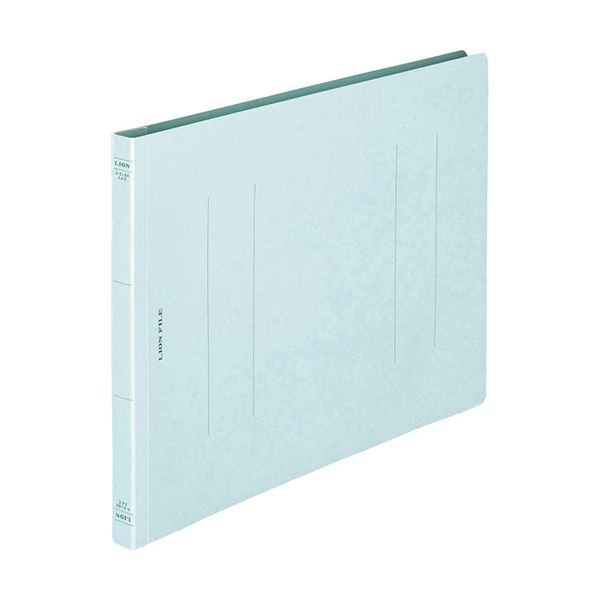 (まとめ) ライオン事務器 フラットファイル(環境)樹脂押え具 A4ヨコ 150枚収容 背幅18mm 水 A-518KA4E 1冊 (×100セット)