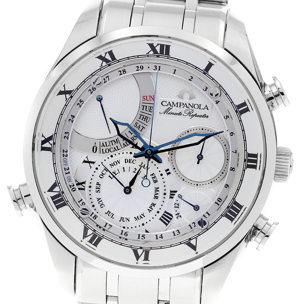 シチズン CITIZEN 6762-T022057/AH7060-53A カンパノラ コンプリケーション クォーツ メンズ 良品 箱・保証書付き_887216【中古】