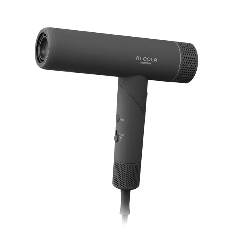 【即納】【MiCOLA】アイリスオーヤマ イオンドライヤー メーカー最速乾燥 折り畳み式 軽量 380g コンパクト パワフル ドライヤー 風量3段階 温度4段階 マイナスイオン HDR-M401-H