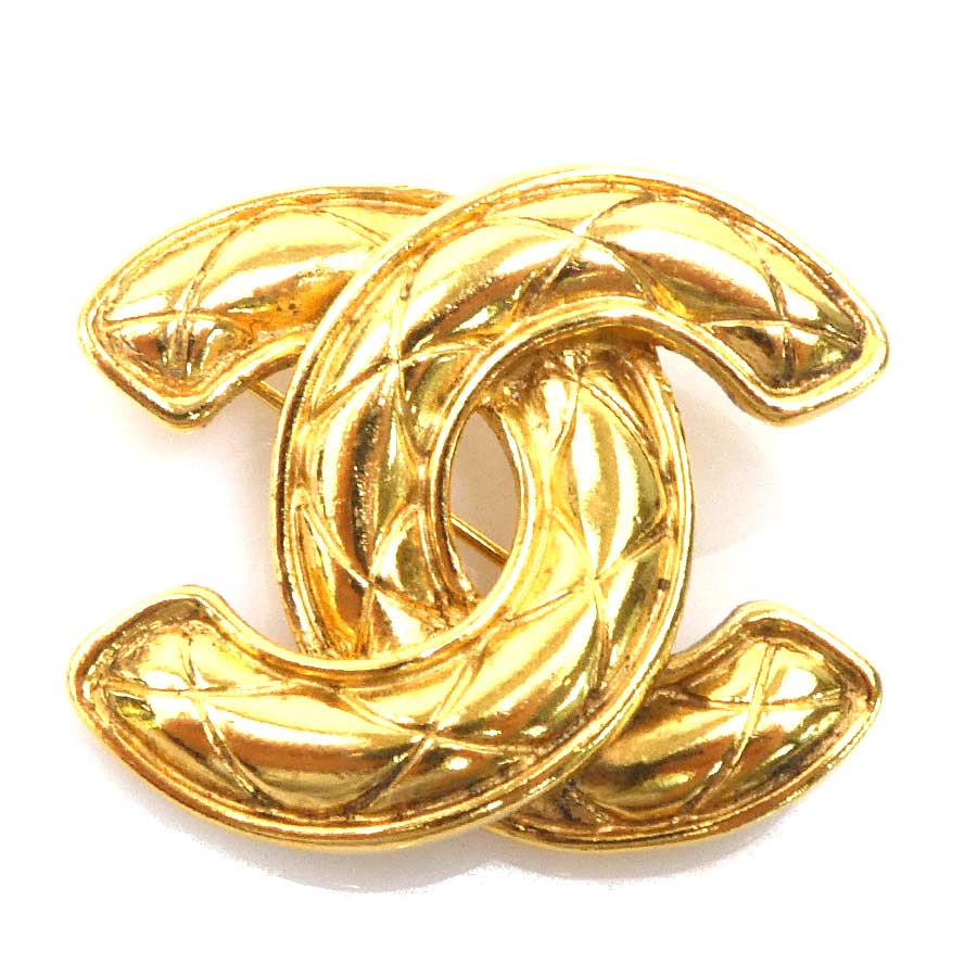 シャネル CHANEL ブローチ ココマーク メタル ゴールド レディース e61448k