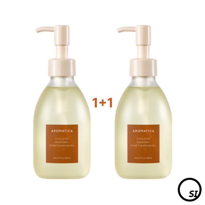 【1+1】バイタライジング ローズマリー ポア クレンジングオイル 200ml x 2個 ( ブラックヘッド/毛穴汚れ/メイク/角質)