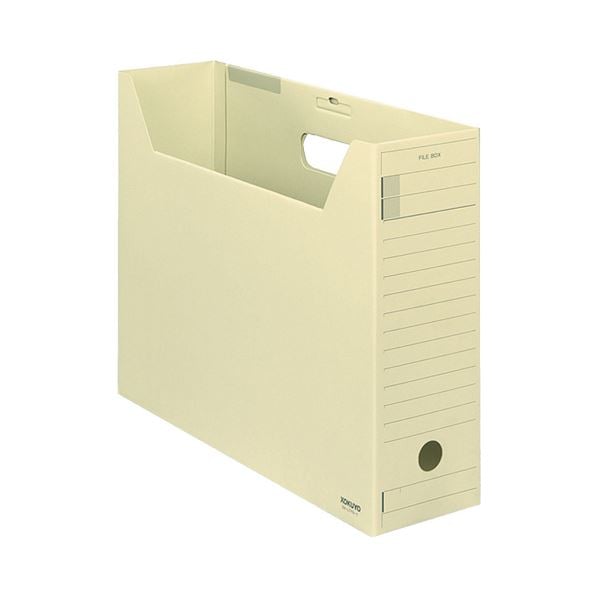（まとめ）コクヨファイルボックス-FS(Fタイプ) B4ヨコ 背幅102mm 黄 フタ付 B4-LFFN-Y 1セット(5冊) (×3セット)