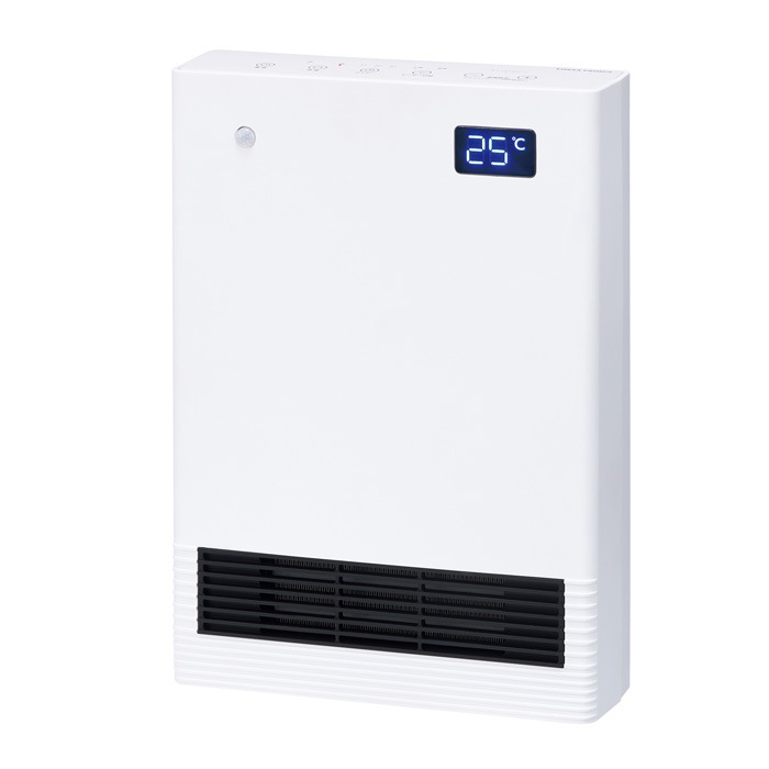 背面が分解できるセラミックヒーター YA-S1228SGM-W ホワイト 電気ファンヒーター
