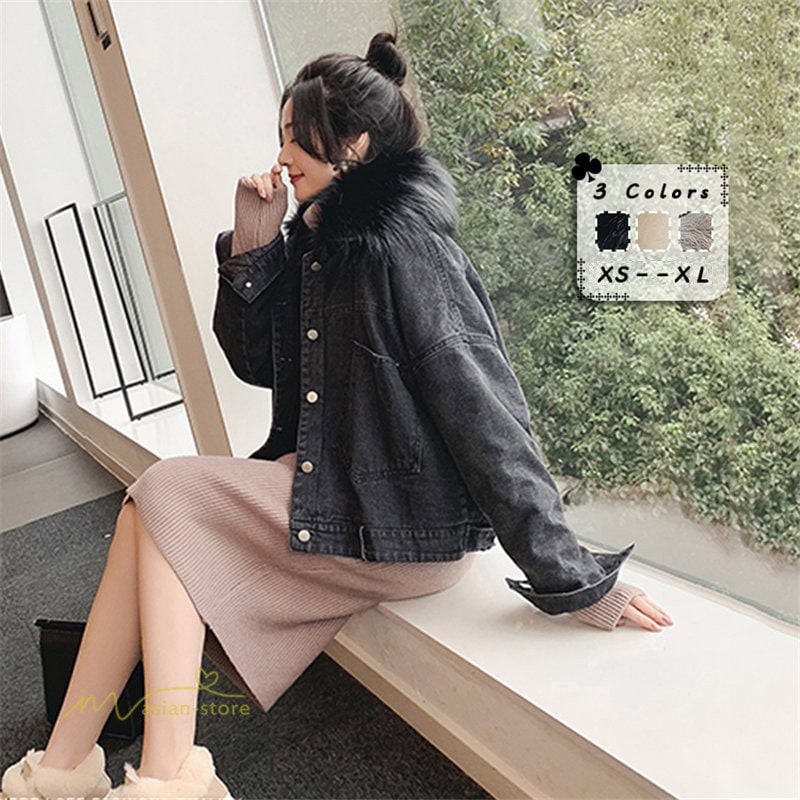 アウター 長袖 レディース パーカー デニムジャケット ジージャン ジャケット ブルゾン ストレッチ デニム ショット丈 学生 カジュアル お出かけ 厚手 韓国風 冬