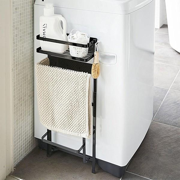 洗濯機ラック マグネット式 磁石 シンプル 収納 ランドリーラック 山崎実業