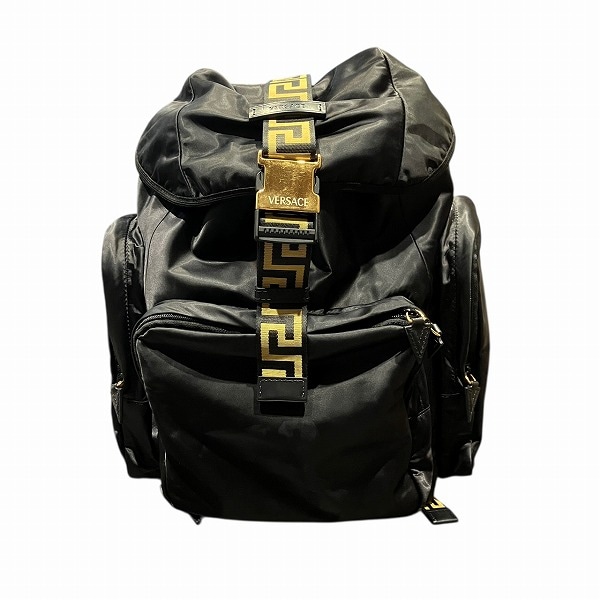 ヴェルサーチ グレカロゴナイロン 1003066 バッグパック バッグ リュック 【中古】