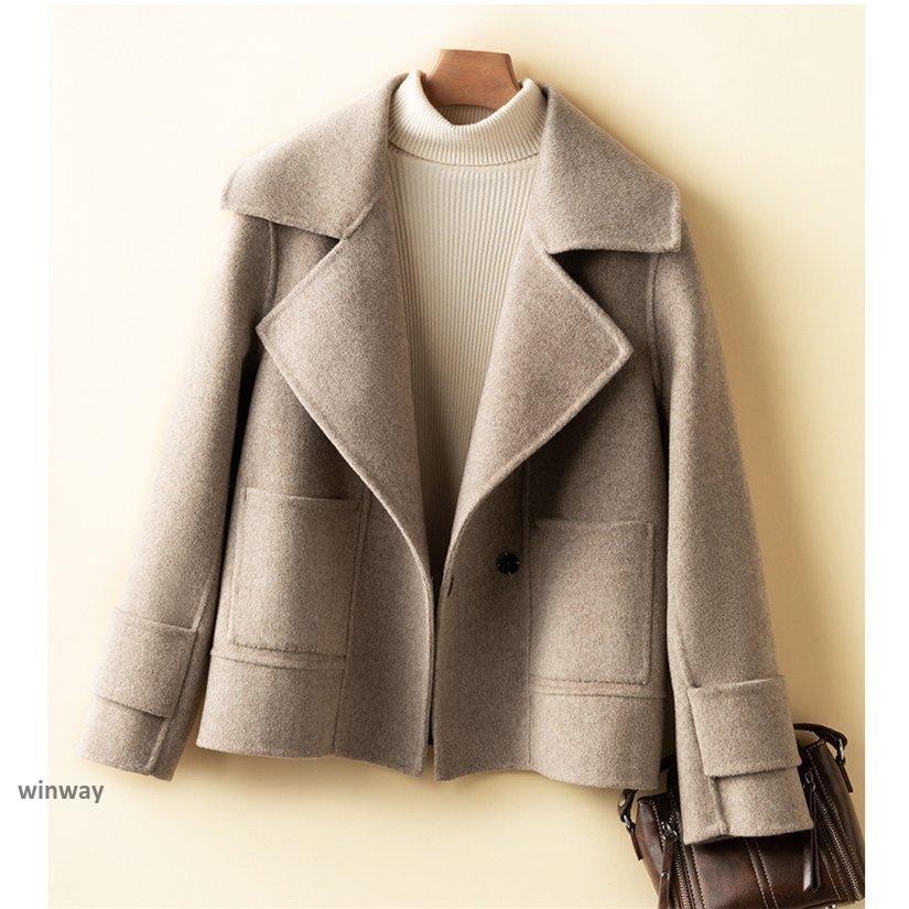 チェスターコート ウール ショートコート レディース ス 秋冬 アウター ウールコート きれいめ 50代 40代 30代 上品 防寒 おしゃれ 通勤 パーティー