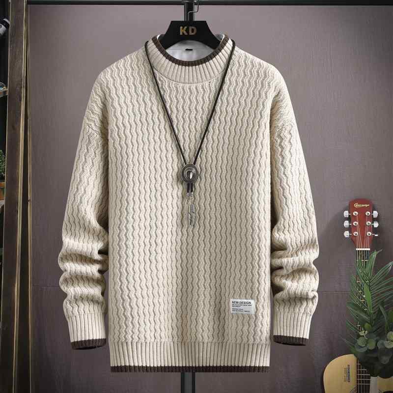 メンズ 服 シンプル ファッション オシャレ 大人 かっこいい 大きいサイズ ストリート 紳士服 秋冬 クルー ネック セーター カジュアル 暖かい