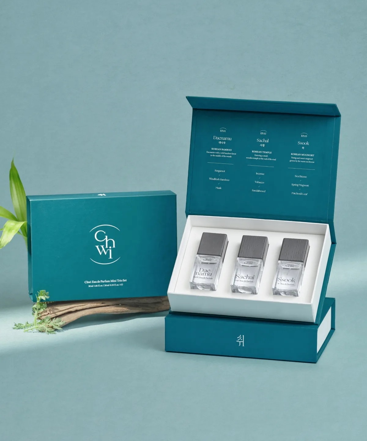 韓国香水 オードパルファム ミニ 10ml×3本 トリオセット 竹 お寺 よもぎ 和の香り 持ち運び ニッチフレグランス ユニセックス メンズ レディース お試し 詰め合わせ プレゼント ギフト 人気