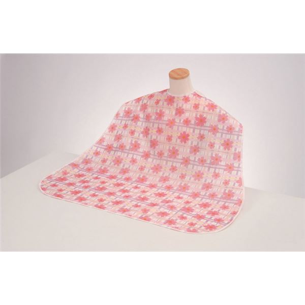 (まとめ)竹虎 食事用エプロン ソフラピレンエプロン コスモス ピンク 2618 102261(×5セット)