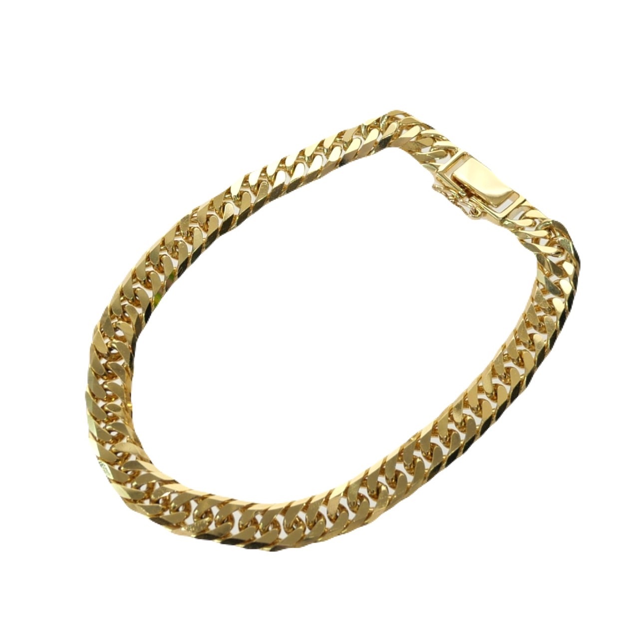 【新品】 喜平ブレスレット K18 18金 750 6面ダブル 20.5g 18cm 6.5mm キヘイ チェーン 金ブレス 造幣局検定マーク 20g 20cm メンズ アクセサリー