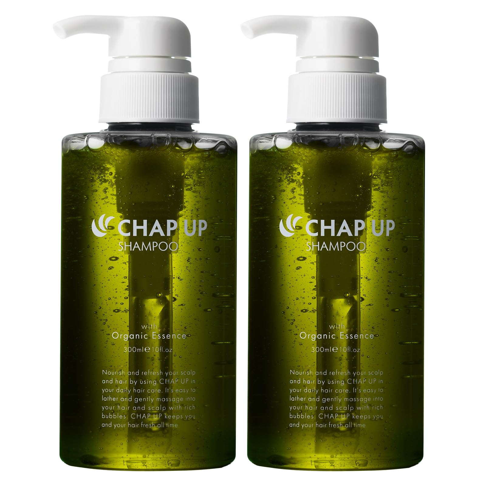 チャップアップ （ CHAPUP ） CUシャンプー 300mL×2本 男性用 スカルプ ケア ノンシリコン アミノ酸 系 メンズ スカルプシャンプー 頭皮 毛穴洗浄 頭皮マッサージ オーガニックシャ