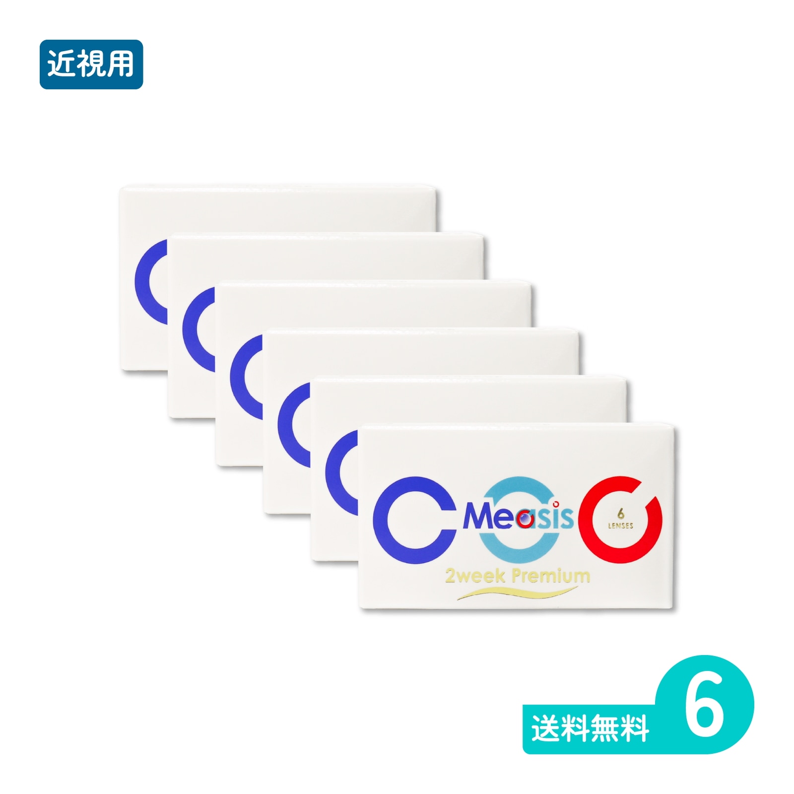 Measis 2week Premium 6枚入 6箱 二週間定期交換タイプ