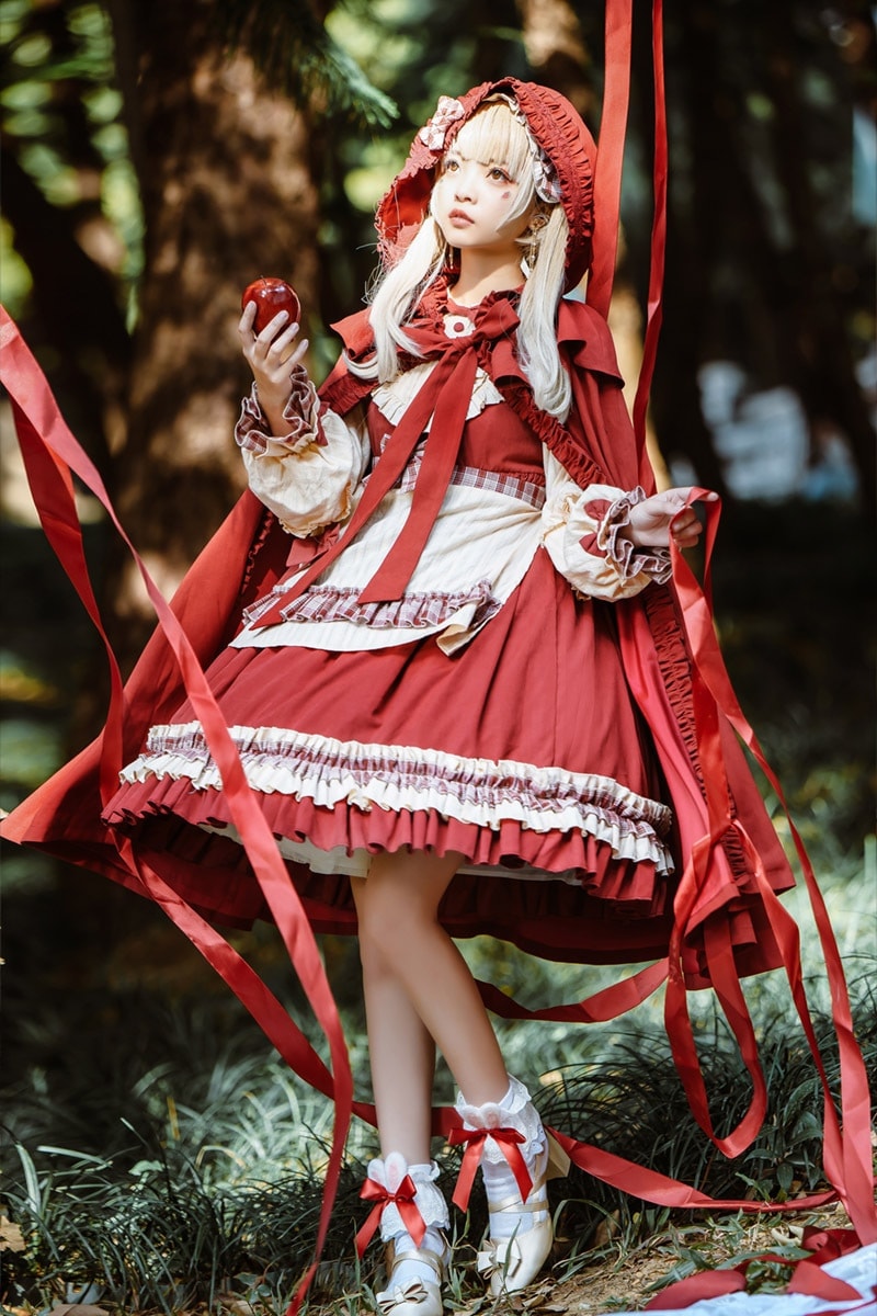 ゴスロリワンピース スカートゴスロリロリータ ジャンパースカート パンク　ゴシック コスプレ メイド コスチューム 衣装 アニメ 衣装 ハロウィン アリス 06