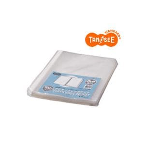 （まとめ）TANOSEE クリヤーブック クリアブックポケット A4タテ 30穴 100枚入×12パック