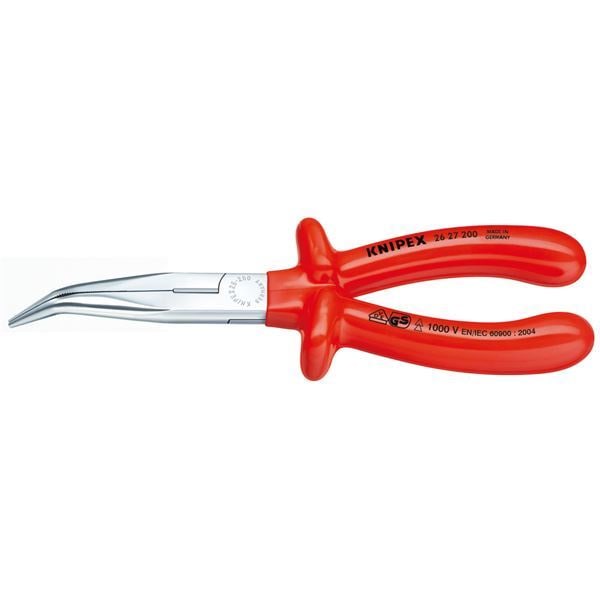 KNIPEX（クニペックス）2627-200 絶縁40先曲ラジオペンチ 1000V