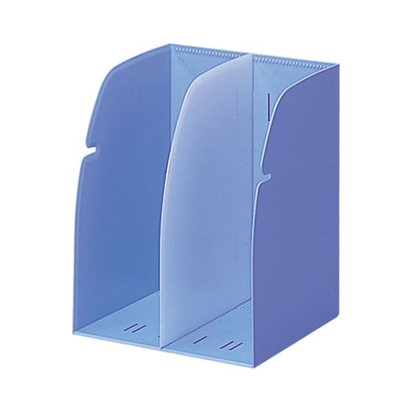 (まとめ) リヒトラブ REQUEST ブックスタンド 2ブロック 水 G1620-14 1個 (×4セット)