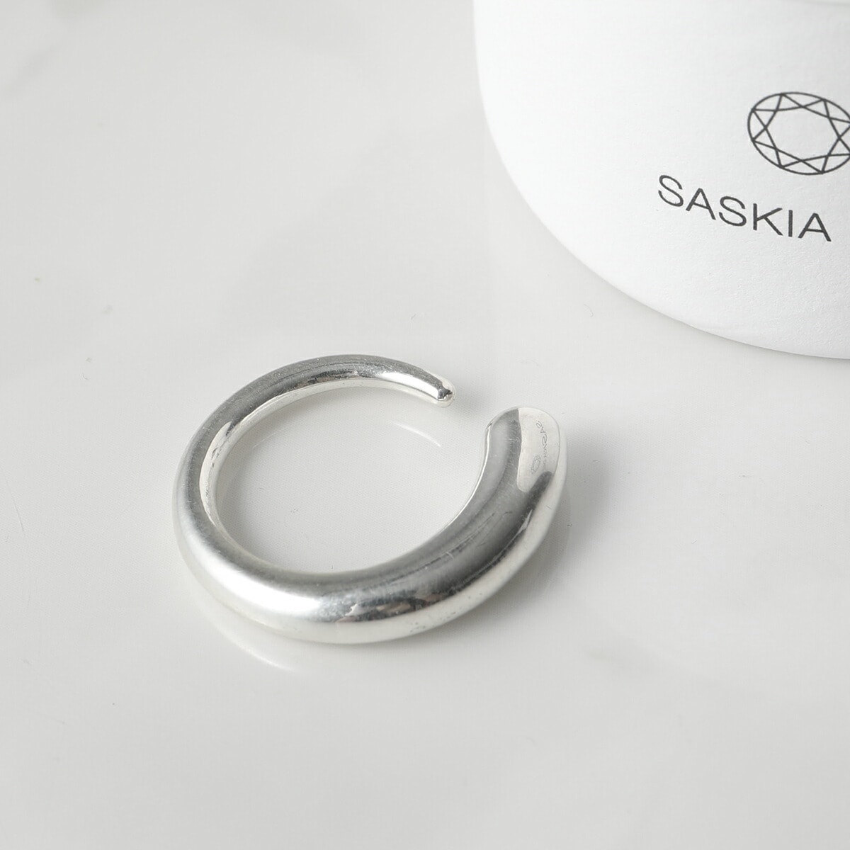 Saskia Diez サスキアディッツ リング TEARDROP SILVER RING レディース オープン シルバー925 指輪 アクセサリー SILVER