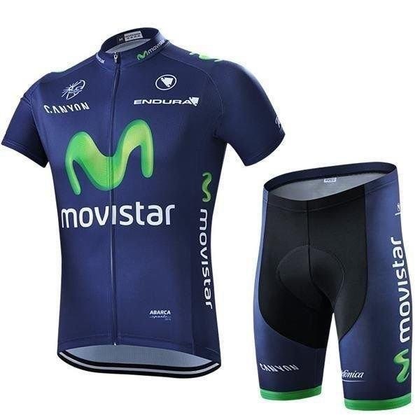 吸汗 速乾 MOVISTAR サイクリング裏ウエア サイクルウェア 半袖 自転車ウェア 上下2点セット メンズ ジャケット バイク バイク 運動