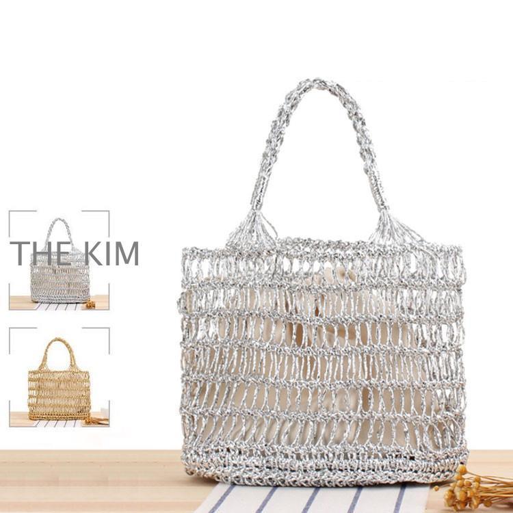 かごバッグ レディース ショルダーバッグ 斜めがけ　麦わらバッグ ピクニック 海 ビーチ 大容量 夏バッグ 麦わ らバッグ 軽量 かわいい 草編みバッグ