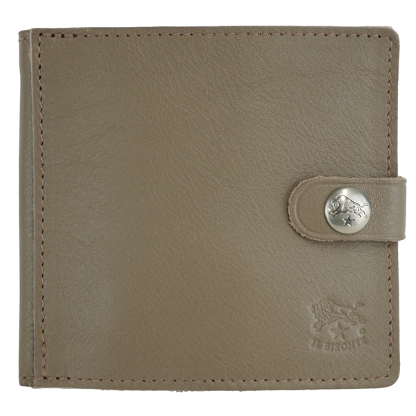 IL BISONTE イルビゾンテ BI FOLD WALLET　二つ折り財布　コンパクト財布　メンズ　レディース　ユニセックス/SBW015 PV0005 GY103N/Tortora
