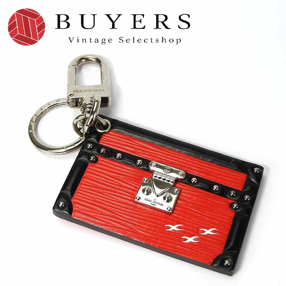 【中古】ルイヴィトン キーリング キーホルダー エピプティット マル M00005 トランク レッド ブラック 普段使い 小物 シンプル バッグ チャーム レディース 女性 LOUIS VUIT