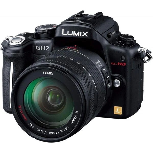 【中古】パナソニック Panasonic GH2 レンズキット 高倍率ズームレンズ付属 ブラック SDカード付き 59,880円