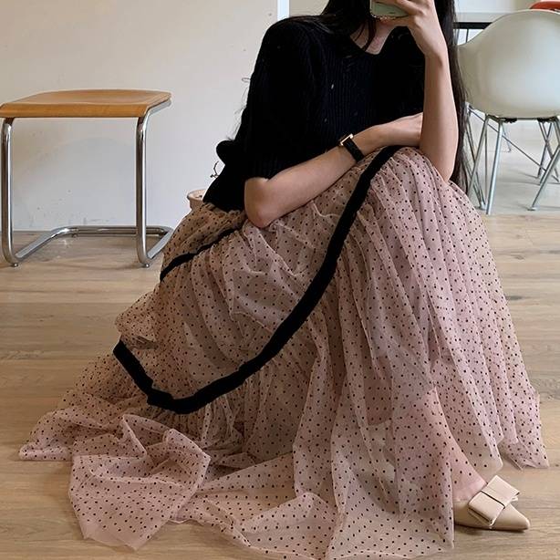 2color レディース スカート ロングスカート 膝下 ロング丈 ロング マキシ マキシ丈 アンク 5,449円