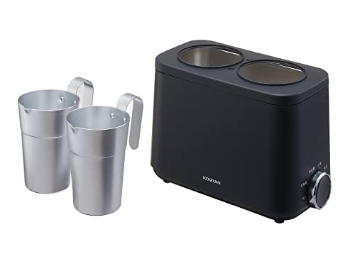 コイズミ 酒燗器 かんまかせ 湯煎タイプ 5段階温度調節 保温機能付き ブラック KOP-0400/