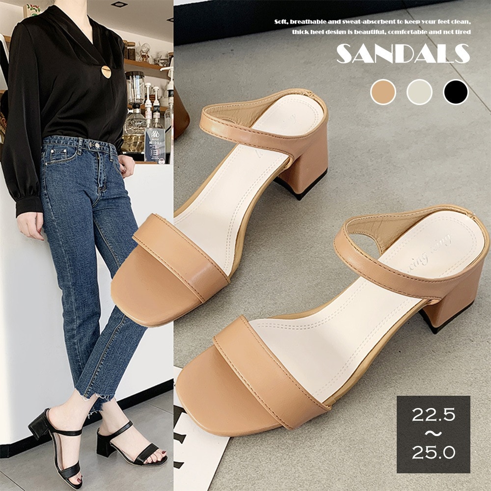 国内即納 サンダル レディース 春夏 ローヒール 大人
