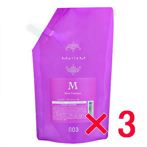 【送料無料】 ナンバースリー 003 ／ ミュリアム ピンク ／ ミュリアム トリートメント M 500g (詰替用)【3個セット】　／ 4985514022419
