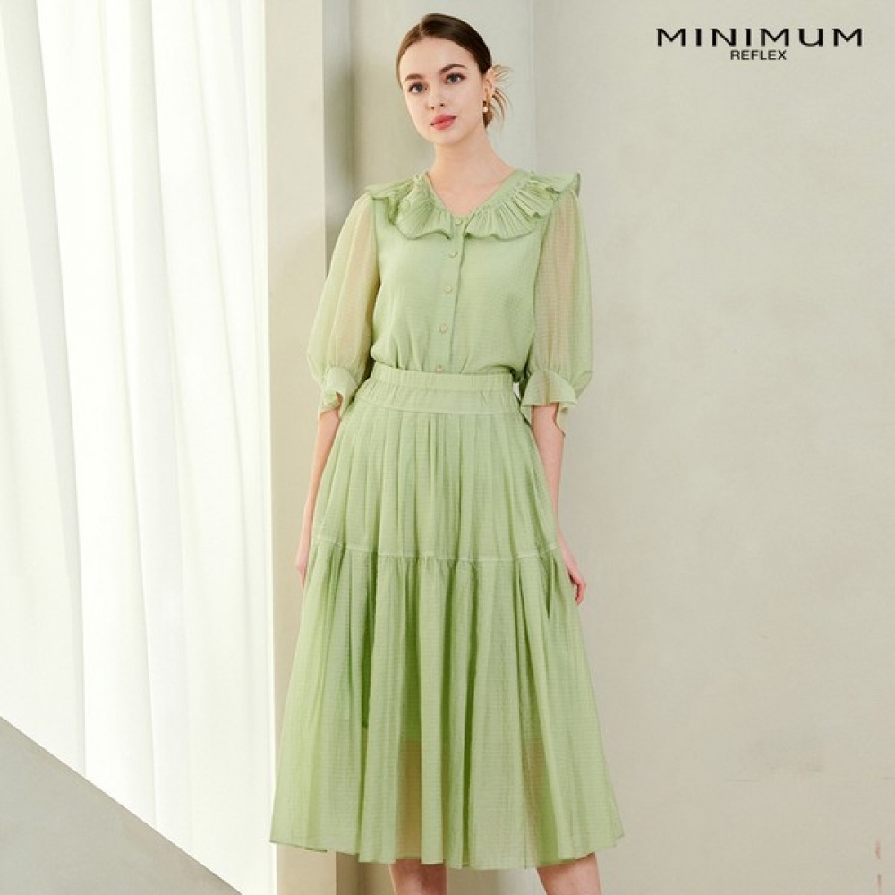 (ミニマル) フレアバンディングスカート MXBAWS4160-LN