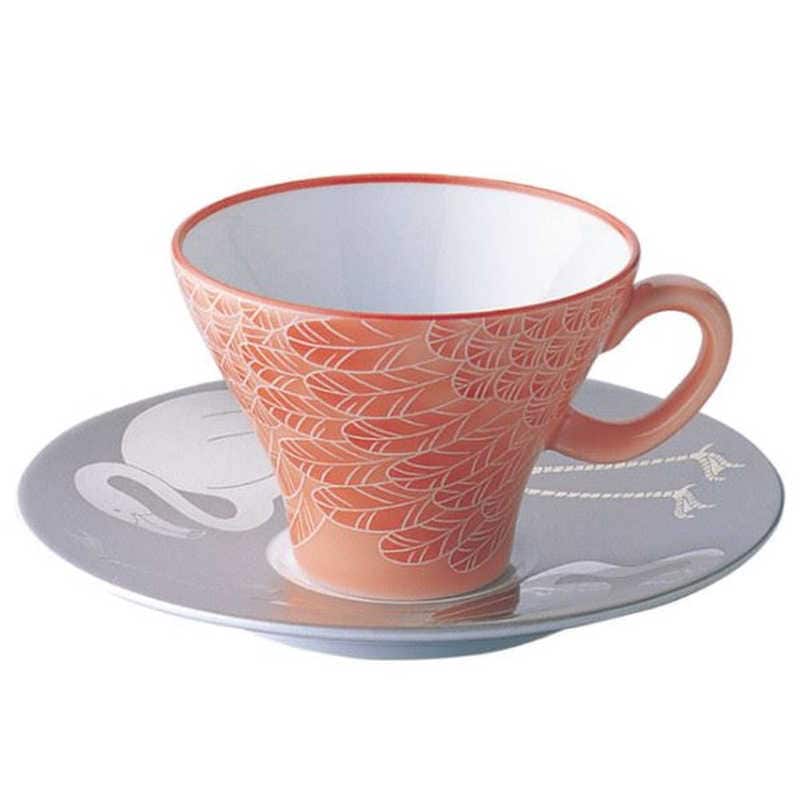 香蘭社　フラミンゴ・コ-ヒー碗皿(1客)　15671HYA