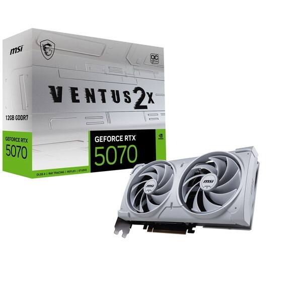 GeForce RTX 5070 12G VENTUS 2X OC WHITE ホワイト グラフィックボード