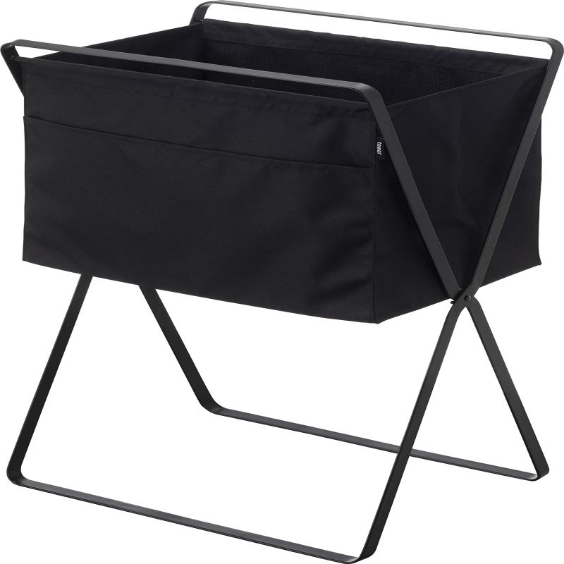 山崎実業(Yamazaki) 折り畳み 高床式 ランドリーバスケット ブラック 約W46XD35.5XH70cm (使用時) タワー tower ランドリーバッグ 折りたたみ 洗濯カゴ 5662 7,650円