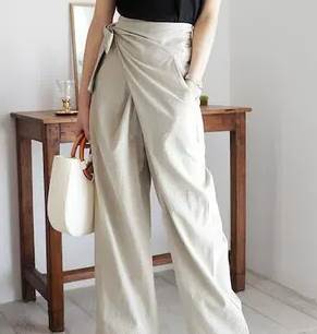 サイドリボン ボトムス ズボン ワイドパンツ ワイド ウエストマーク ウエストリボン 大人可愛い シンプル カジュアル 大人 上品 アジアン エスニック エキゾチック 大人女子 こなれ感 ラフ 無地