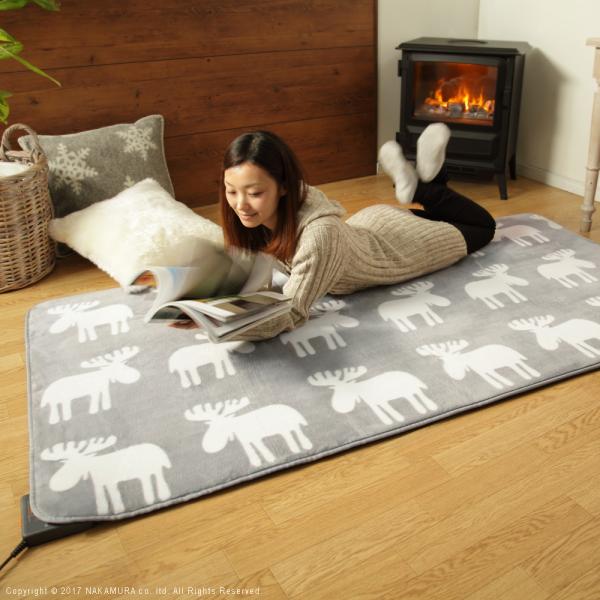 ホットカーペット カバー 2点セット 1畳用 190x100cm 長方形 ホットカーペット本体 ラグ マット シャギー 洗える 洗濯機 丸洗い おしゃれ 北欧 柄 無地