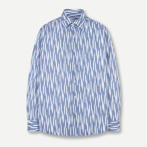 AKプンダン店 シャツ メンズ 長袖 スリムフィット シアサッカープリント 16,788円