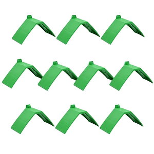 【最安値挑戦 送料無料】ピジョンプラスチックvローストパーチフレーム鳥の家のためのスタンド鳥のケージのアクセサリースタンドサポート緑のピグーンレスト10個