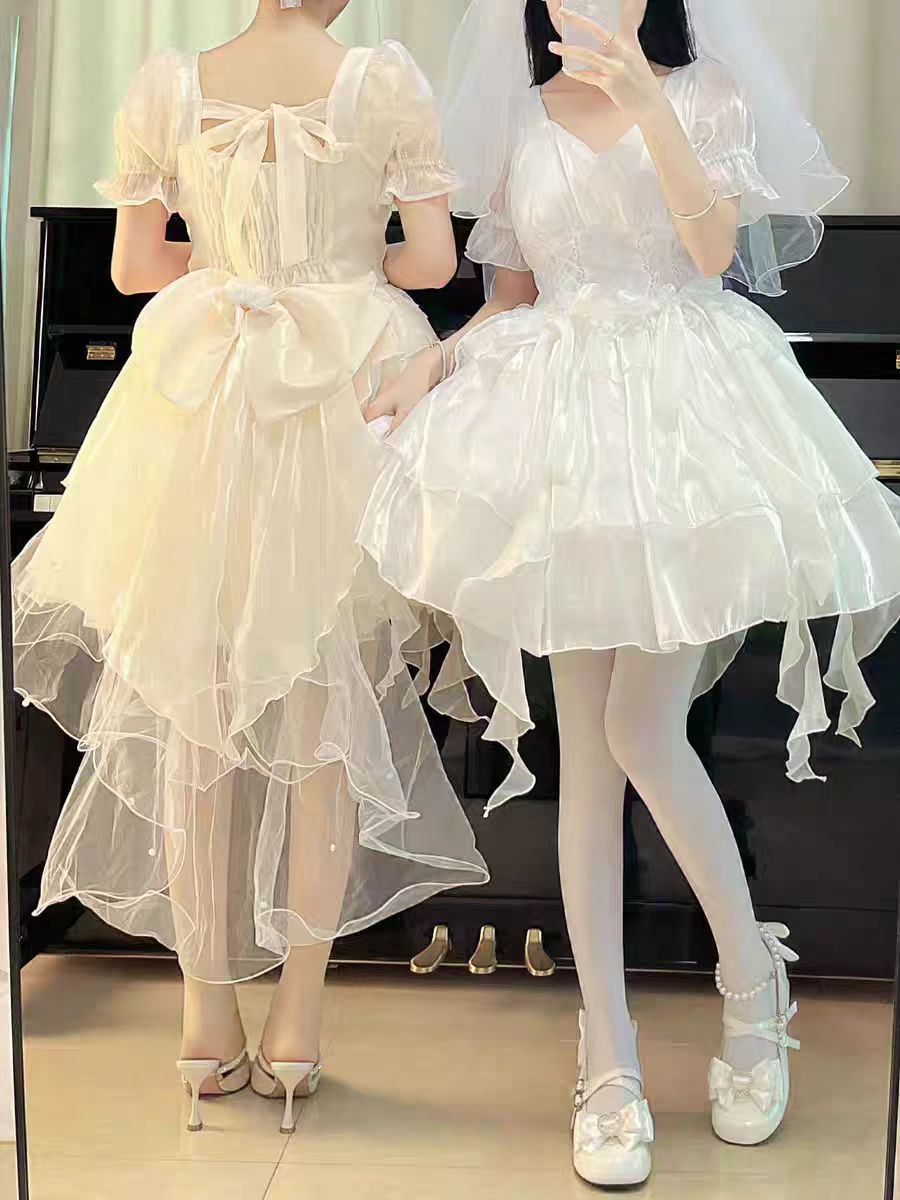 チャイフフp ロリータドレス Jsk ウェディングドレス エレガントロリータ