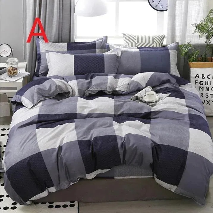 【急速出荷!】SNSで話題 布団カバー4点セット洋式シングルベッド綿セミしわになりにくく掛け布団カバー敷き布団カバー枕カバー寝具柔らかい 4,923円