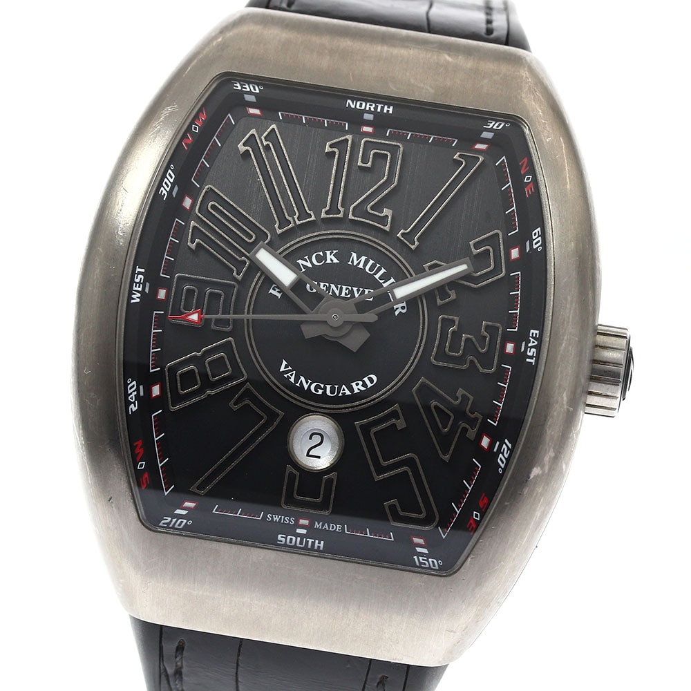 ベルト訳あり フランクミュラー FRANCK MULLER V45SCDT/TTBRNR ヴァンガード チタン デイト 自動巻き メンズ 箱・保証書付き_891830【中古】 229,320円