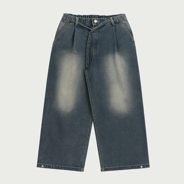 행텐틴즈 동백01 여아 백 브러쉬 턱 트랜스폼 데님팬츠_더스티블루 14540-155-8 (S42510406)