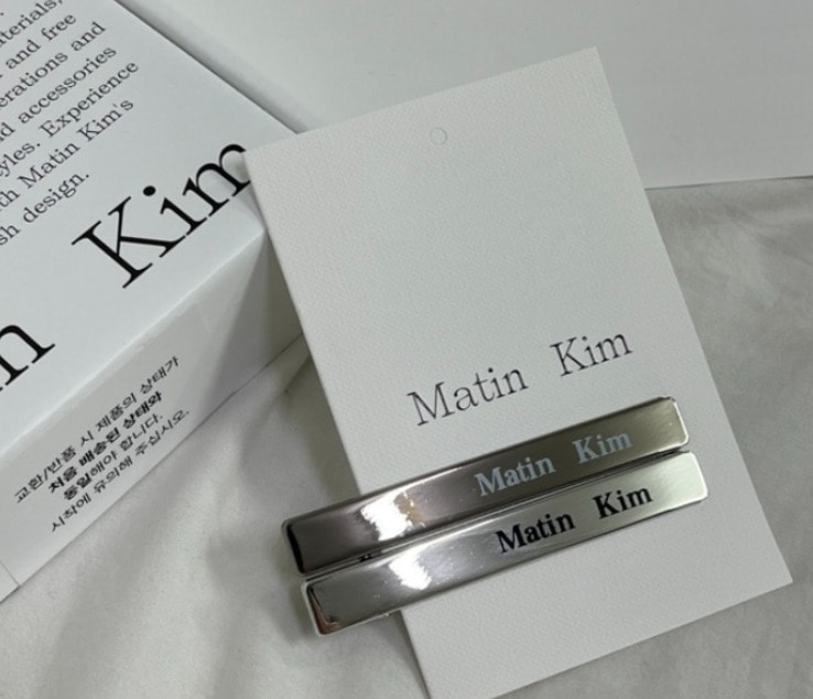 韓国発送 [正規品] MATIN LETTERING HAIR STYLING CLIPS SET